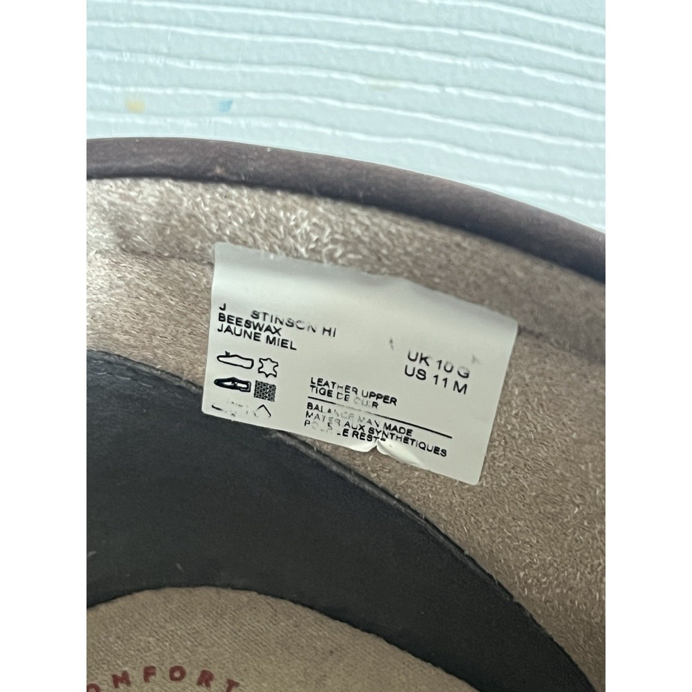Clarks Stinson Hi Chukka Boots Brown Men's Size 11 Leather Shoes Wallabees - Picture 6 of 8